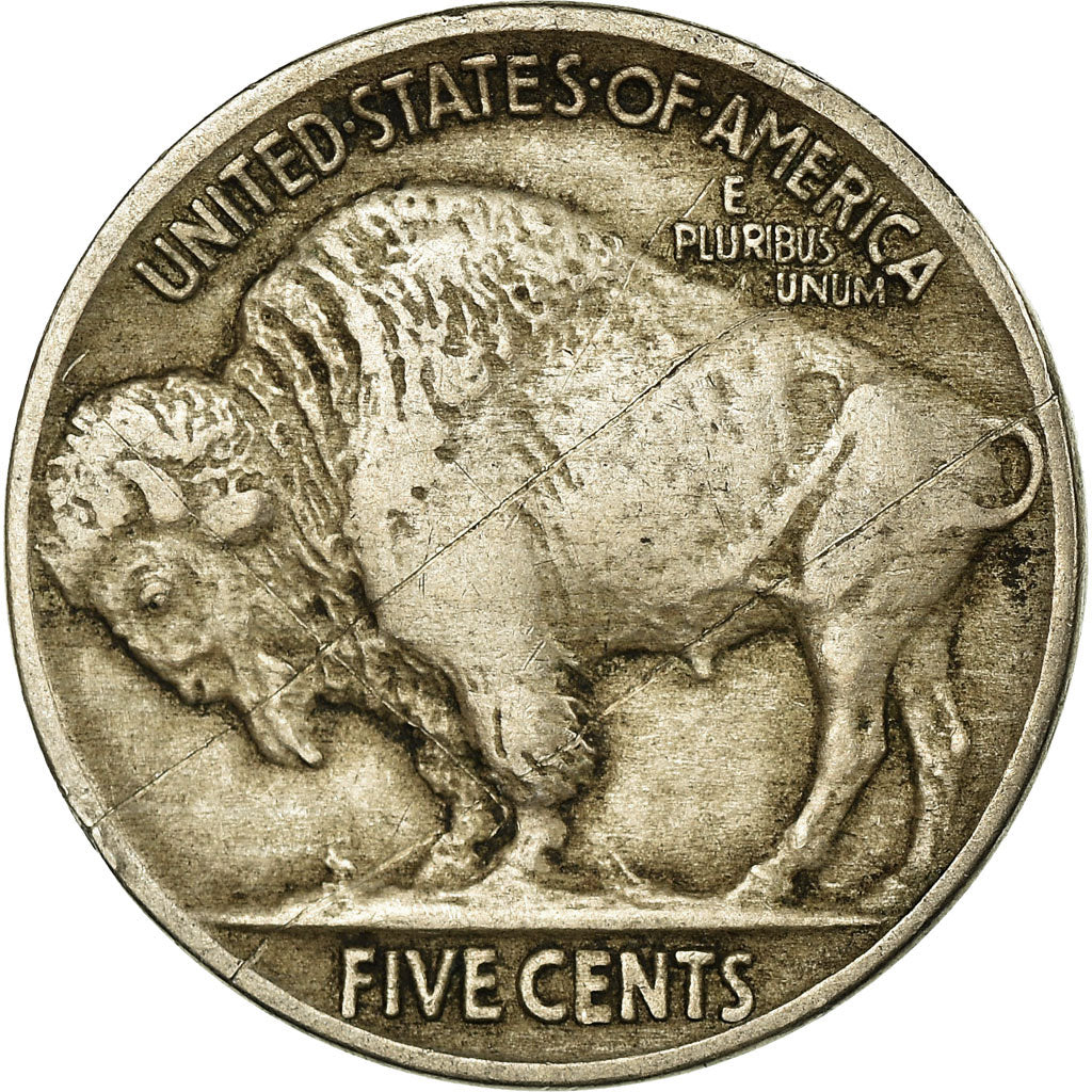 Moneta, USA, Buffalo Nickel, 5 Cents, 1916, U.S. Mint, Philadelphia, VF(30-35)