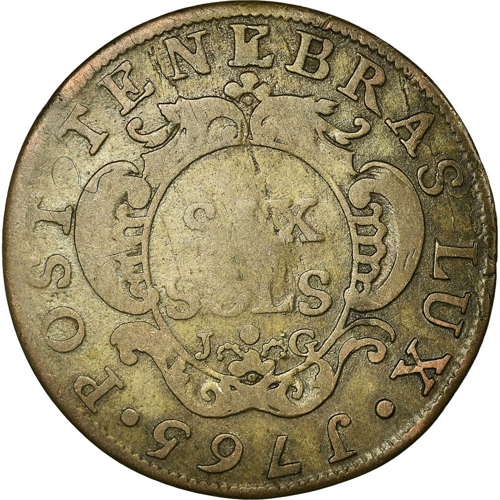 Coin, SWISS CANTONS, GENEVA, 6 Sols, 1765, Bern, VF(30-35), Billon, KM:82