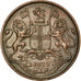 Coin, INDIA-BRITISH, 1/4 Anna, 1835, AU(55-58), Copper, KM:446.1