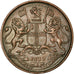 Munten, INDIA-BRITS, 1/4 Anna, 1835, PR, Koper, KM:446.1