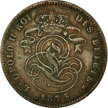 Coin, Belgium, Leopold II, 2 Centimes, 1875, EF(40-45), Copper, KM:35.1