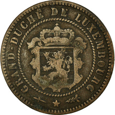 Coin, Luxembourg, William III, 5 Centimes, 1854, Utrecht, VF(30-35), Bronze