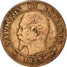 Munten, Frankrijk, Napoleon III, Napoléon III, 2 Centimes, 1855, Paris, FR