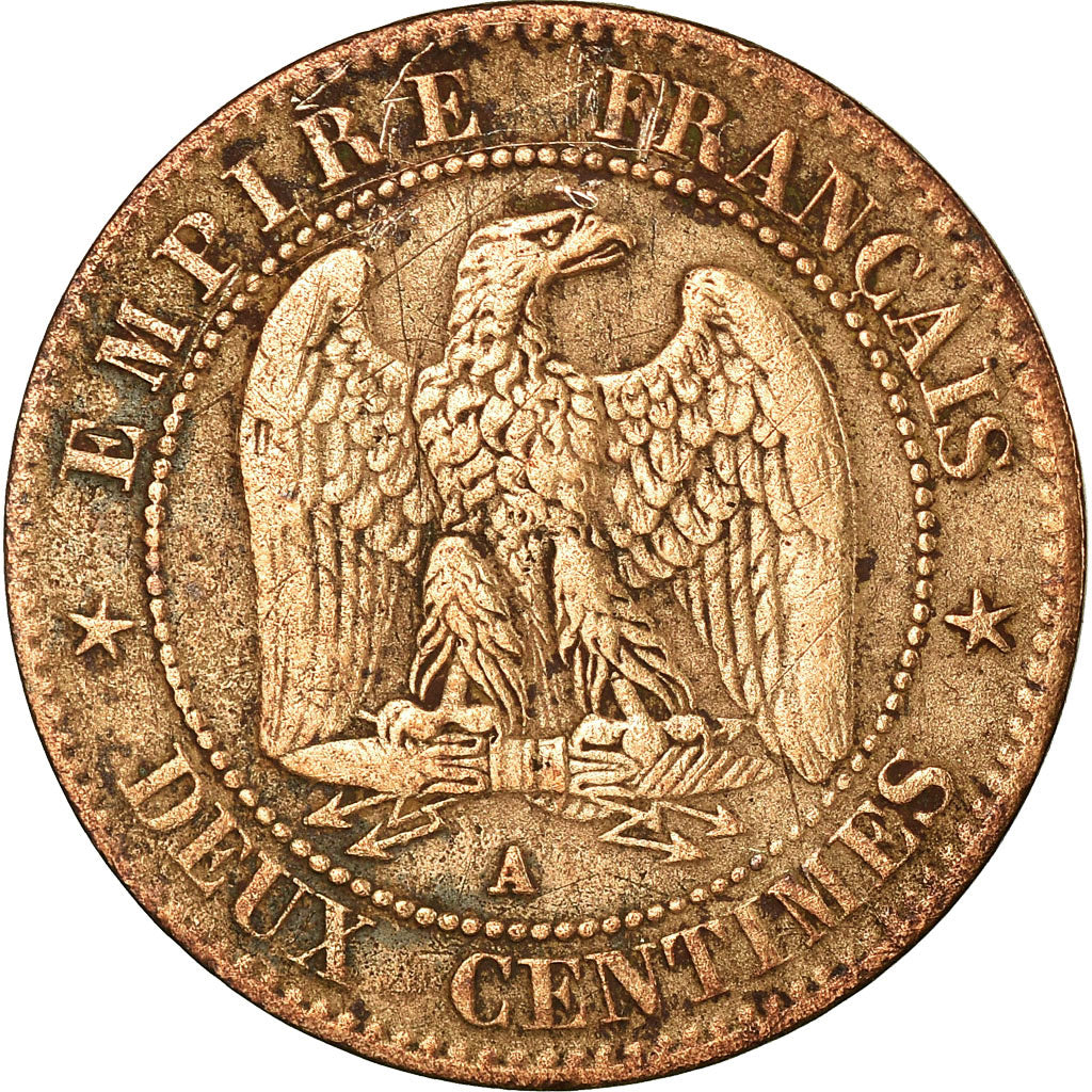 Munten, Frankrijk, Napoleon III, Napoléon III, 2 Centimes, 1855, Paris, FR