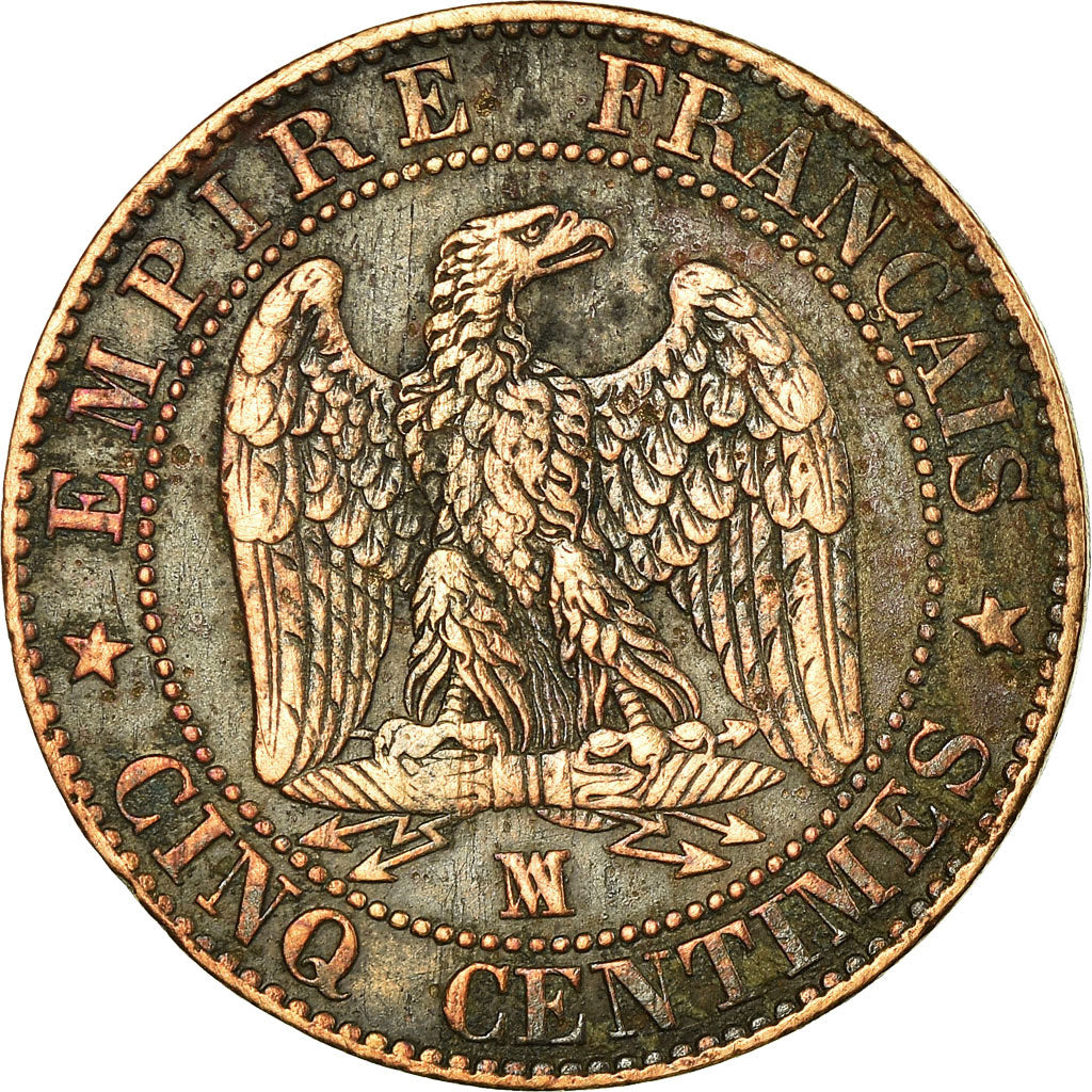 Coin, France, Napoleon III, Napoléon III, 5 Centimes, 1856, Marseille