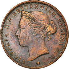Coin, Jersey, Victoria, 1/12 Shilling, 1877, EF(40-45), Bronze, KM:8