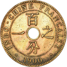 Coin, FRENCH INDO-CHINA, Cent, 1900, Paris, EF(40-45), Bronze, KM:8