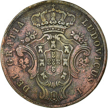 Coin, Azores, 10 Reis, 1865, VF(20-25), Copper, KM:14