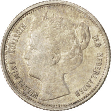 NETHERLANDS, 10 Cents, 1901, KM #119, EF(40-45), Silver, 15, 1.39
