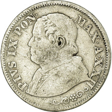 Coin, ITALIAN STATES, PAPAL STATES, Pius IX, 10 Soldi, 50 Centesimi, 1868, Roma