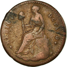 Monnaie, Mexique, 1/16 Real, Medio Octavo, 1861, Guadalajara, TB, Cuivre, KM:317