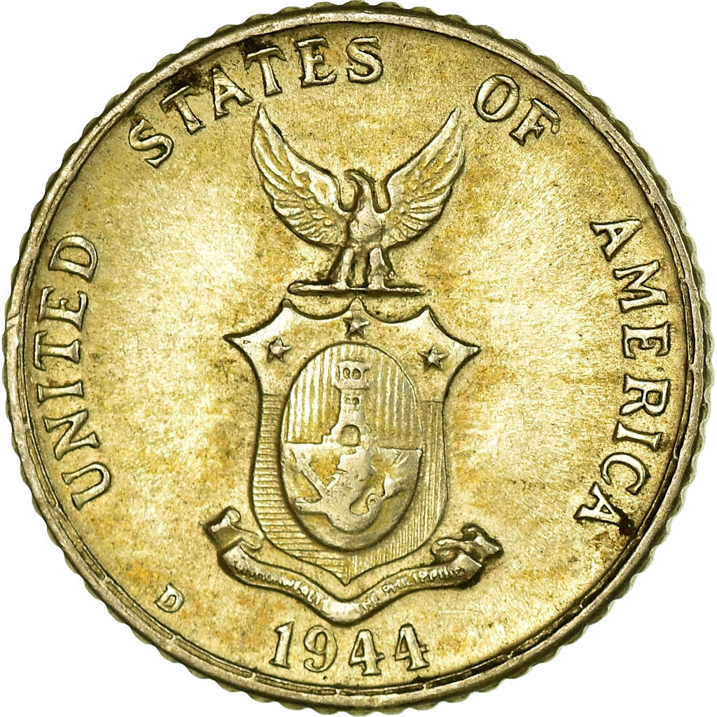 Monnaie, Philippines, 10 Centavos, 1944, TTB, Argent, KM:181
