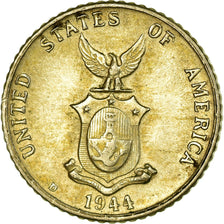 Moneta, Filipiny, 10 Centavos, 1944, EF(40-45), Srebro, KM:181