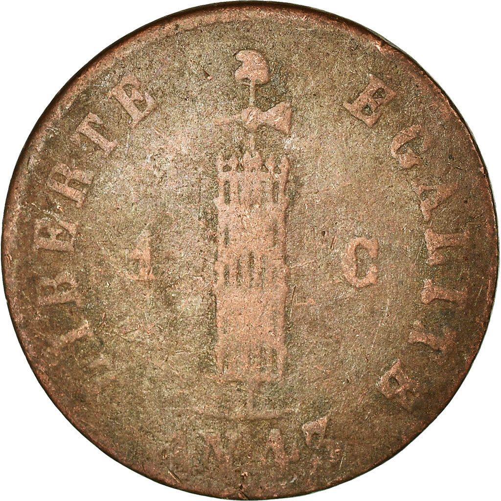 Moeda, Haiti, Centime, 1846, VF(20-25), Cobre, KM:24