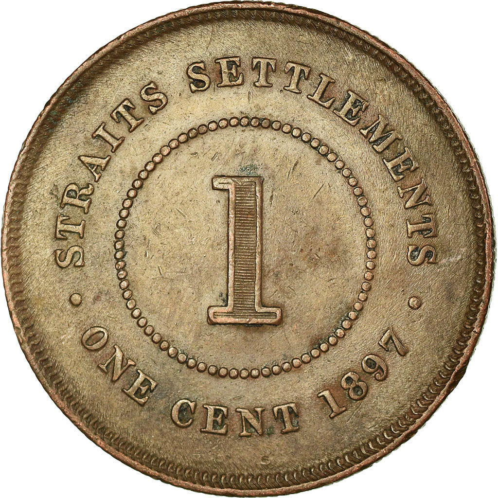 Monnaie, Straits Settlements, Victoria, Cent, 1897, TTB, Bronze, KM:16