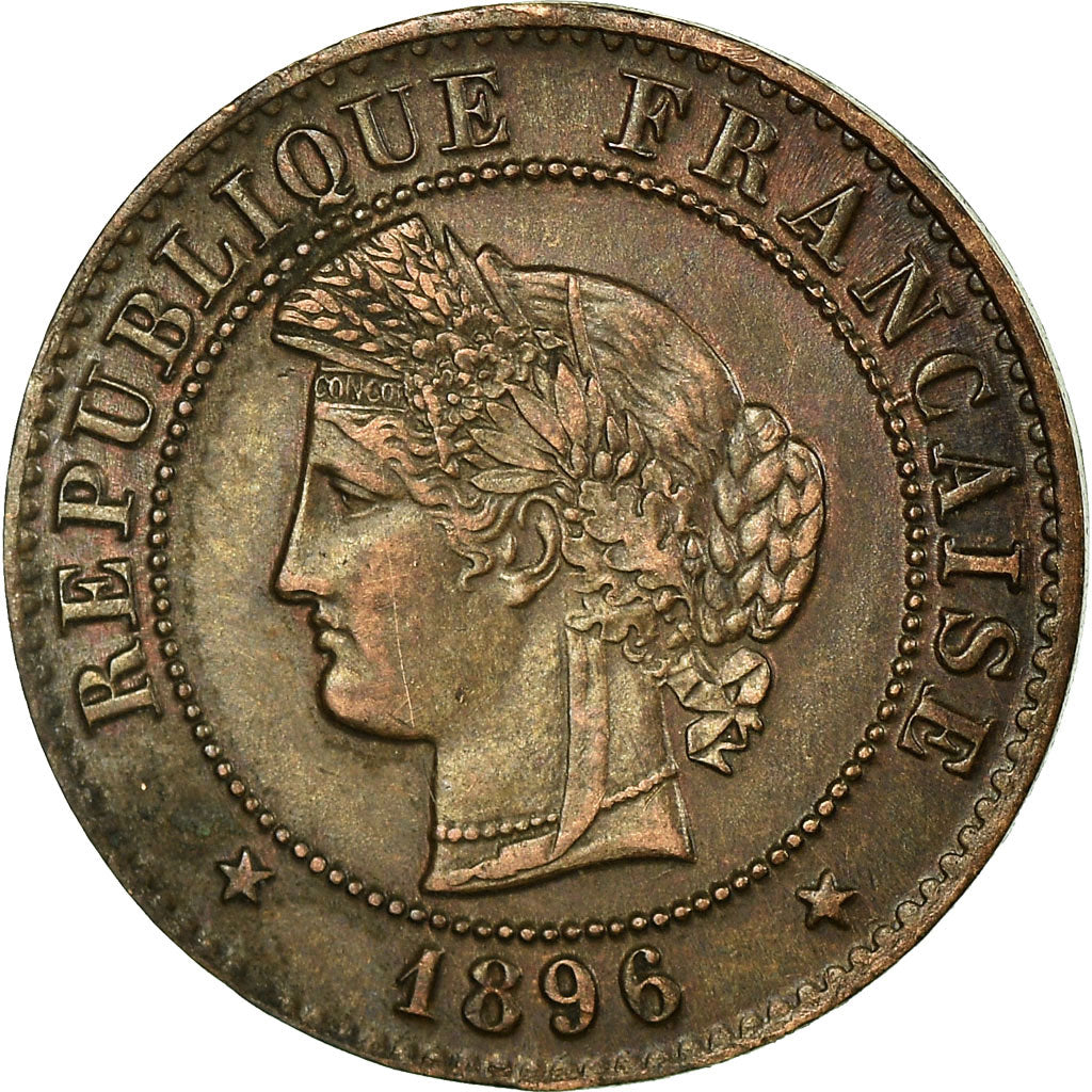Monnaie, France, Cérès, Centime, 1896, Paris, TTB+, Bronze, Gadoury:88
