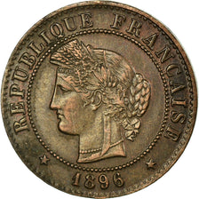 Monnaie, France, Cérès, Centime, 1896, Paris, TTB+, Bronze, Gadoury:88
