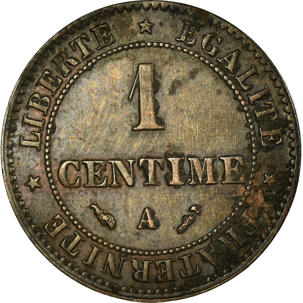 Monnaie, France, Cérès, Centime, 1896, Paris, TTB+, Bronze, Gadoury:88
