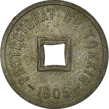 Coin, Tonkin, 1/600 Piastre, 1905, Paris, EF(40-45), Zinc, KM:1