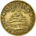 Münze, Lebanon, 5 Piastres, 1925, Paris, VZ, Aluminum-Bronze, KM:5.1