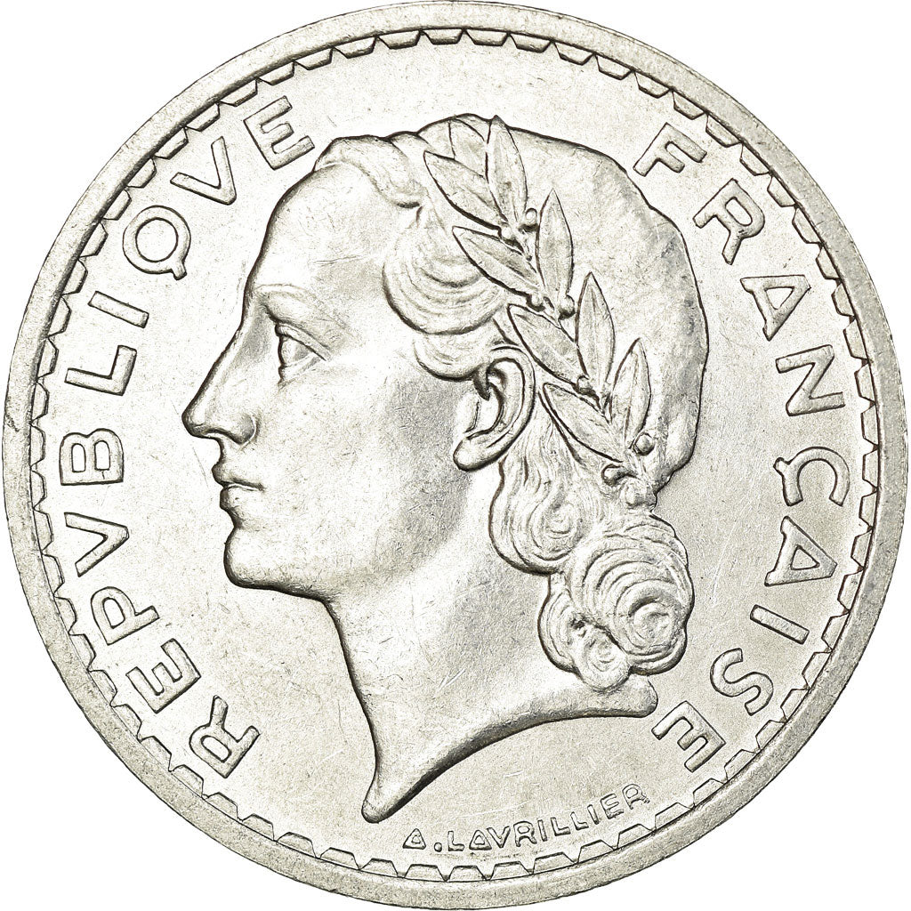 Monnaie, France, Lavrillier, 5 Francs, 1949, Beaumont - Le Roger, SUP+