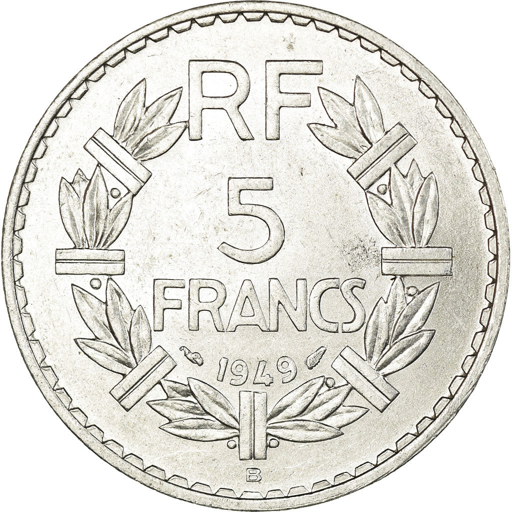 Monnaie, France, Lavrillier, 5 Francs, 1949, Beaumont - Le Roger, SUP+