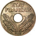 Coin, France, État français, 20 Centimes, 1944, Paris, AU(55-58), Iron