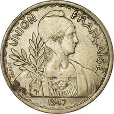 Münze, FRENCH INDO-CHINA, Piastre, 1947, Paris, S+, Copper-nickel, KM:32.2
