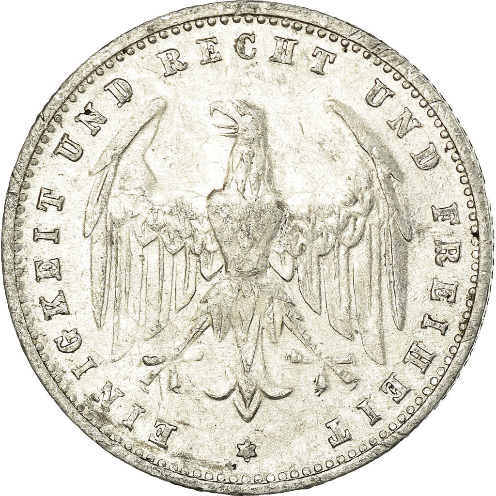Coin, GERMANY, WEIMAR REPUBLIC, 200 Mark, 1923, Berlin, AU(55-58), Aluminum