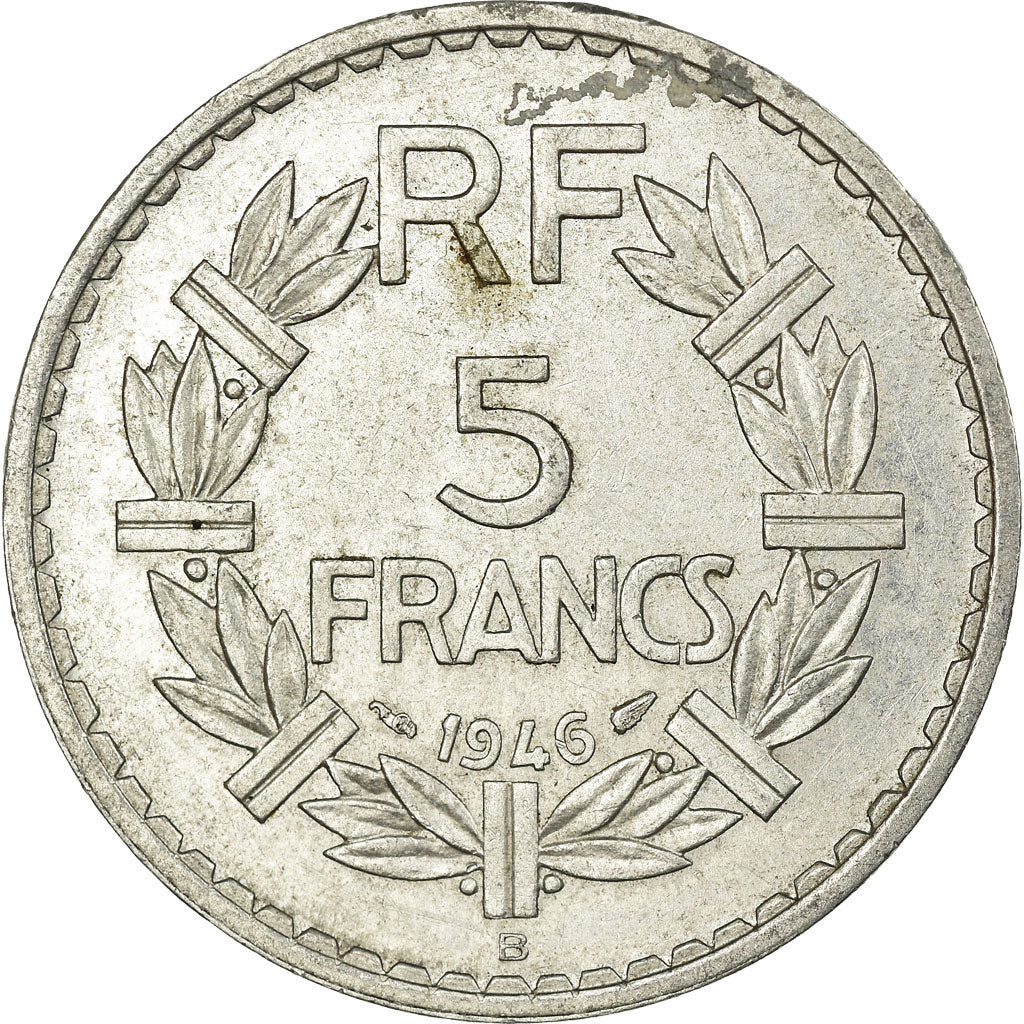 Coin, France, Lavrillier, 5 Francs, 1946, Beaumont - Le Roger, VF(30-35)
