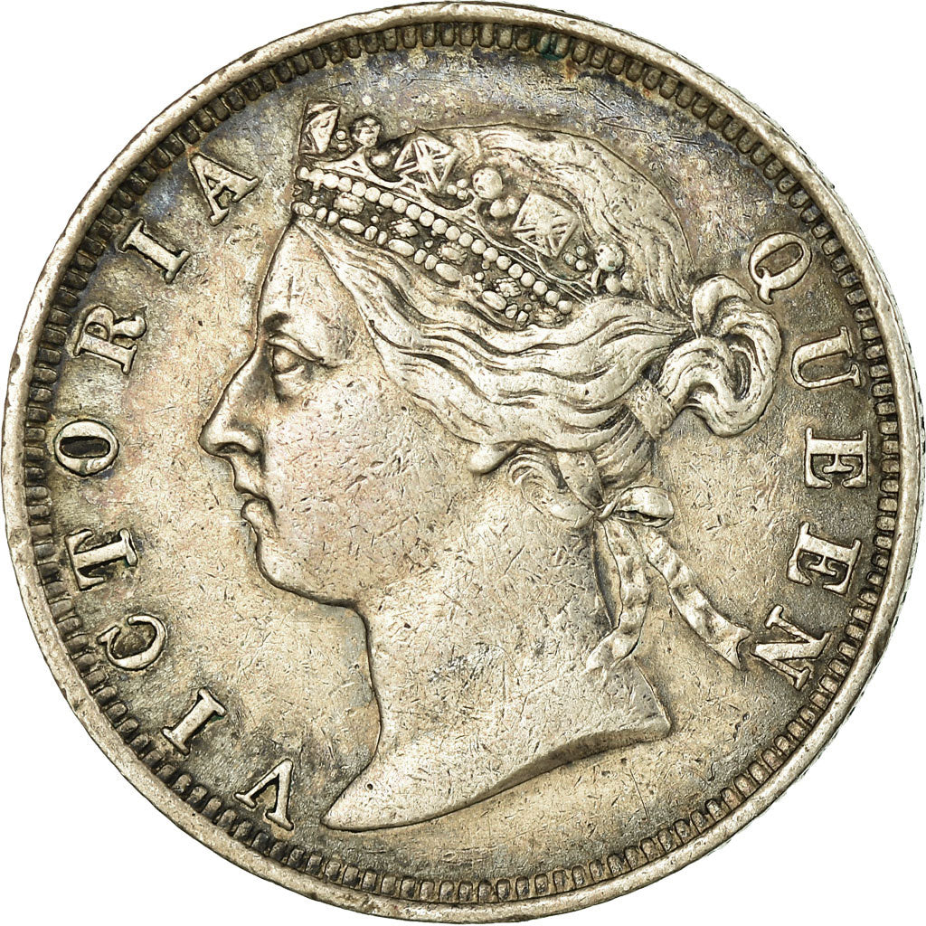 Münze, Hong Kong, Victoria, 20 Cents, 1893, SS, Silber, KM:7