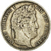 Moeda, França, Louis-Philippe, 5 Francs, 1847, Strasbourg, VF(20-25), Prata