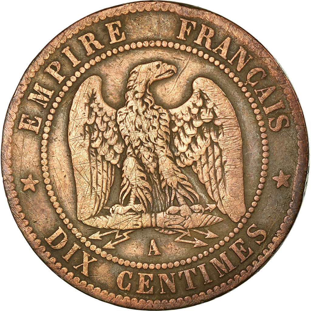 Münze, Frankreich, Napoleon III, Napoléon III, 10 Centimes, 1861, Paris, S