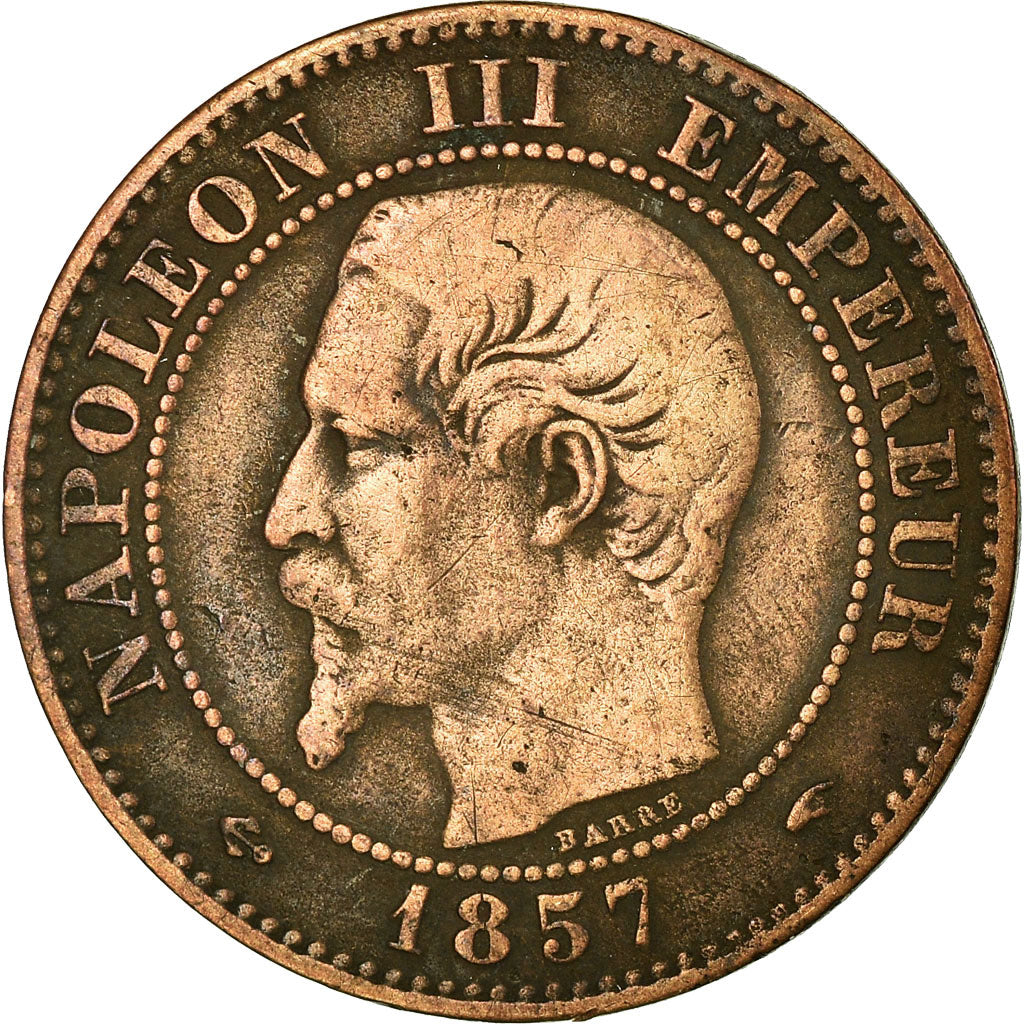 Moneta, Francja, Napoleon III, Napoléon III, 2 Centimes, 1857, Paris