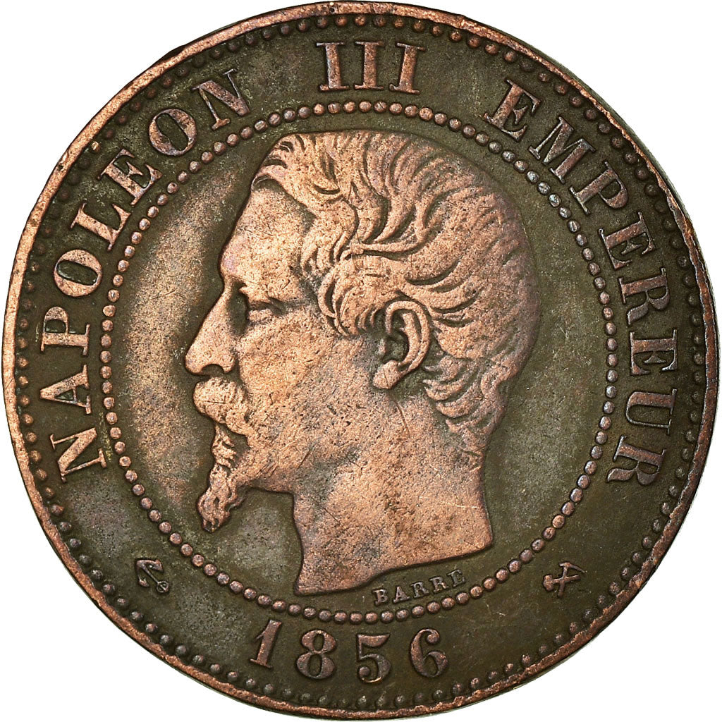 Munten, Frankrijk, Napoleon III, Napoléon III, 2 Centimes, 1856, Rouen, FR+