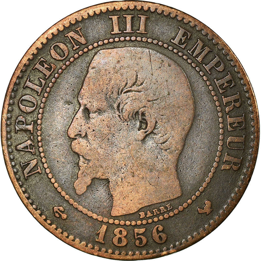 Moneta, Francja, Napoleon III, Napoléon III, 2 Centimes, 1856, Lille