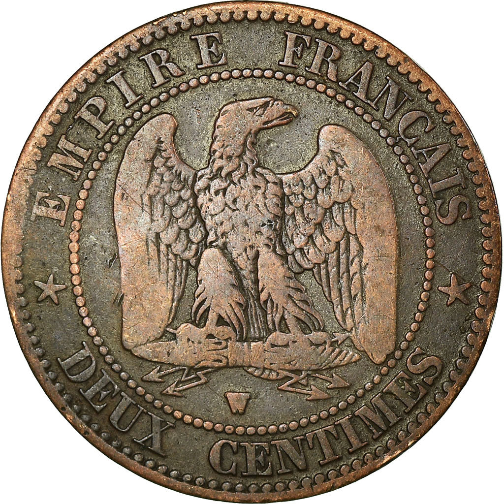 Moneta, Francja, Napoleon III, Napoléon III, 2 Centimes, 1856, Lille