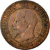 Moneda, Francia, Napoleon III, Napoléon III, 2 Centimes, 1854, Lille, BC+