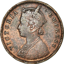Munten, INDIA-BRITS, Victoria, 1/4 Anna, 1864, FR+, Koper, KM:486