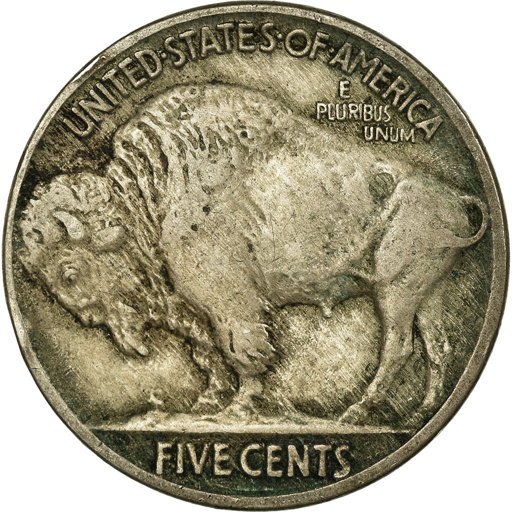 Coin, United States, Buffalo Nickel, 5 Cents, 1916, U.S. Mint, Philadelphia