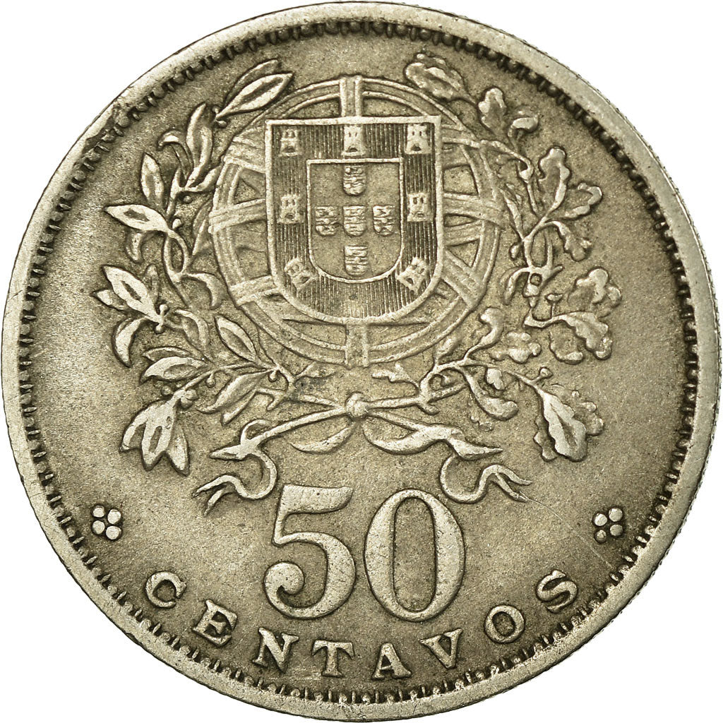 Moneta, Portogallo, 50 Centavos, 1951, MB+, Rame-nichel, KM:577