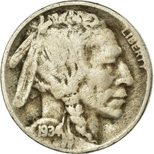 Coin, United States, Buffalo Nickel, 5 Cents, 1934, U.S. Mint, Denver