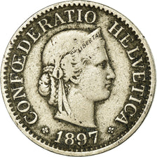 Coin, Switzerland, 10 Rappen, 1897, Bern, VF(30-35), Copper-nickel, KM:27