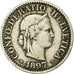 Coin, Switzerland, 10 Rappen, 1897, Bern, VF(30-35), Copper-nickel, KM:27