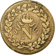 Moneta, Francja, Napoléon I, Decime, 1814, Strasbourg, VF(30-35), Bronze