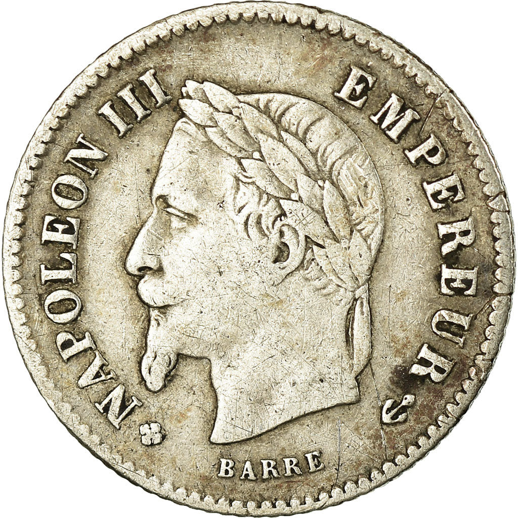 Coin, France, Napoleon III, Napoléon III, 20 Centimes, 1867, Strasbourg
