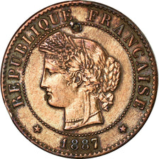 Monnaie, France, Cérès, Centime, 1887, Paris, TB, Bronze, Gadoury:88, KM:826.1