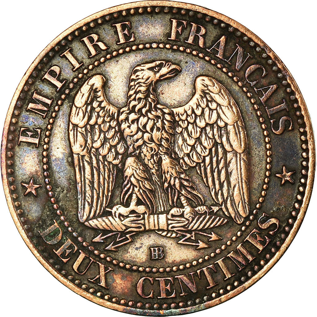 Coin, France, Napoleon III, Napoléon III, 2 Centimes, 1856, Strasbourg