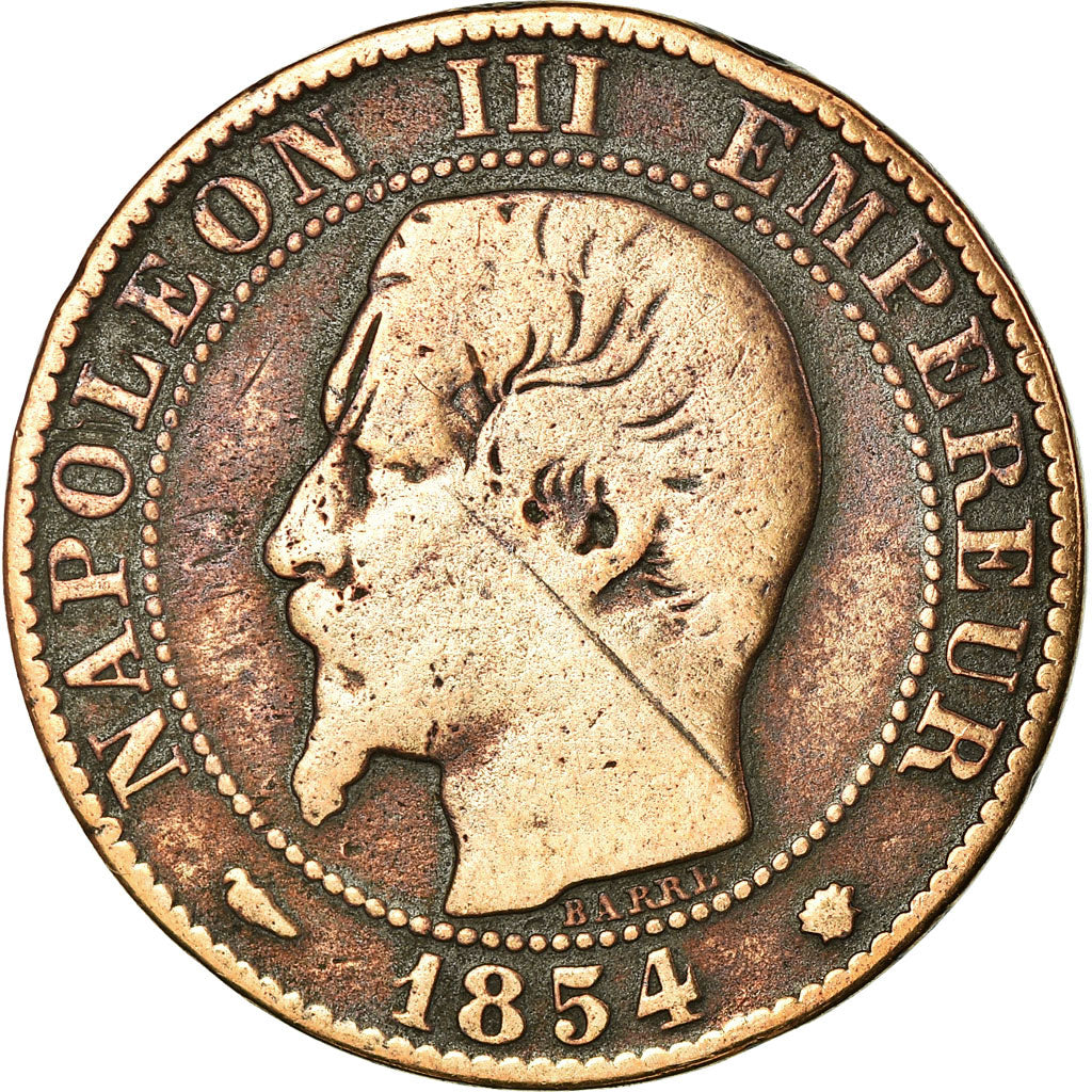 Moneta, Francja, Napoleon III, Napoléon III, 5 Centimes, 1854, Marseille