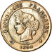 Monnaie, France, Cérès, 5 Centimes, 1890, Paris, TB+, Bronze, Gadoury:157a